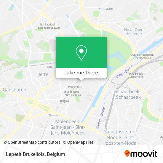Lepetit Bruxellois map