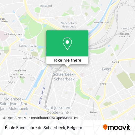 École Fond. Libre de Schaerbeek map