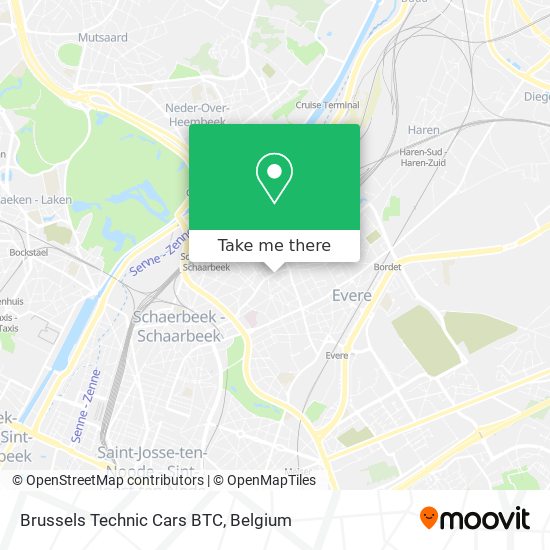 Brussels Technic Cars BTC map