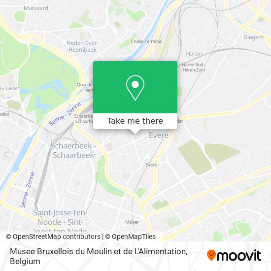 Musee Bruxellois du Moulin et de L'Alimentation plan