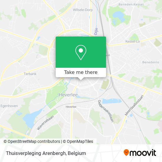 Thuisverpleging Arenbergh map