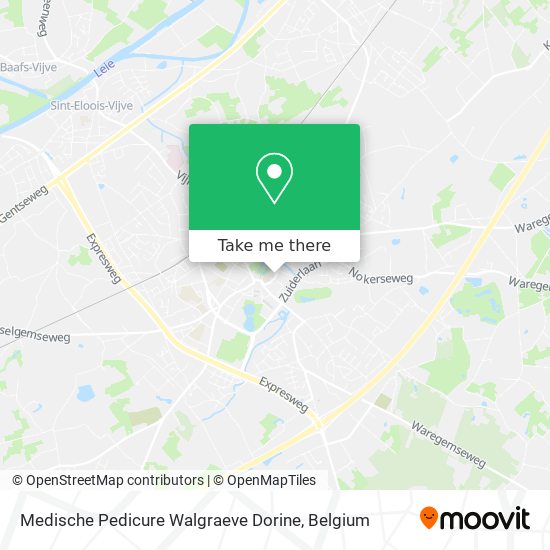 Medische Pedicure Walgraeve Dorine map