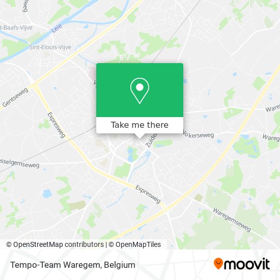 Tempo-Team Waregem map