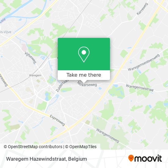 Waregem Hazewindstraat plan