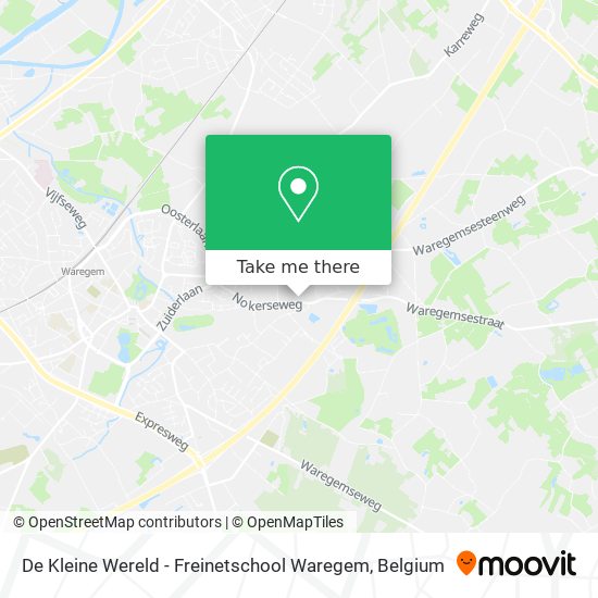 De Kleine Wereld - Freinetschool Waregem map