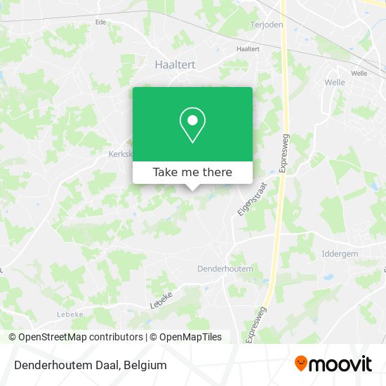 Denderhoutem Daal map