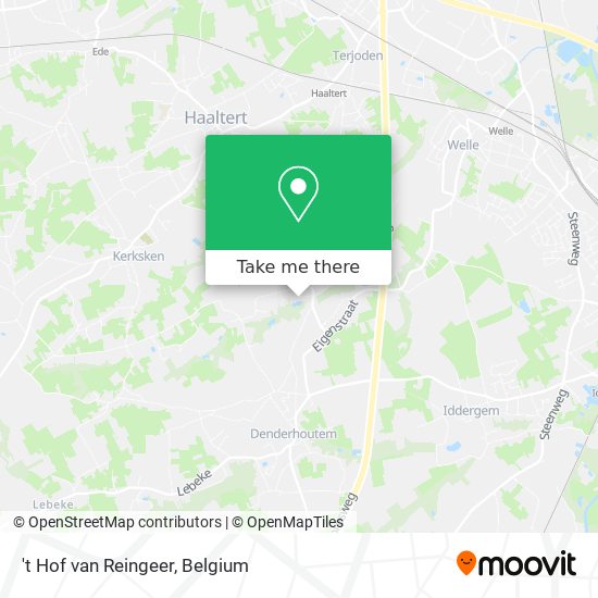 't Hof van Reingeer map