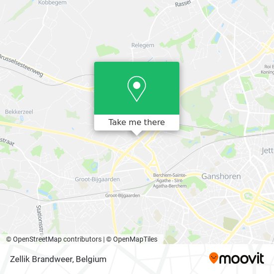 Zellik Brandweer map