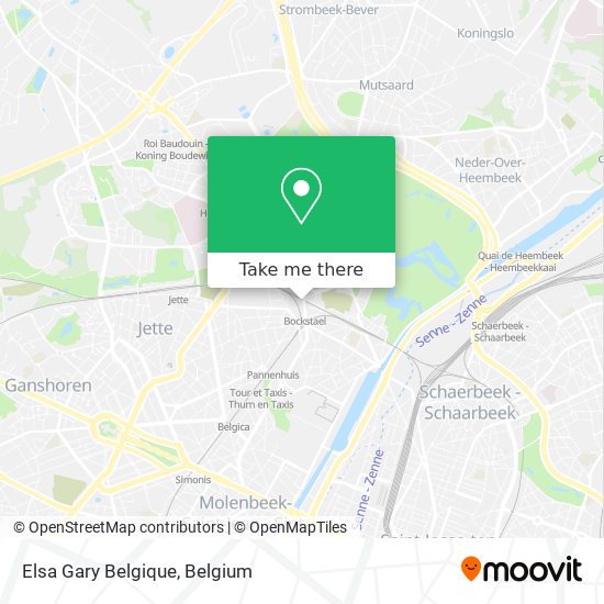 Elsa Gary Belgique map
