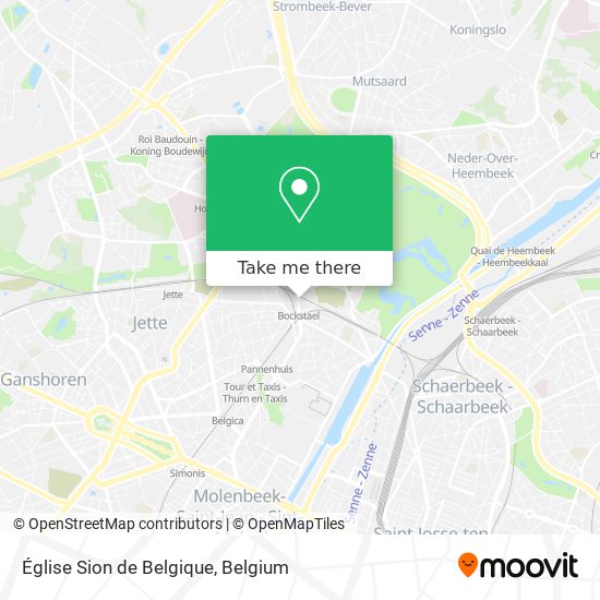 Église Sion de Belgique plan