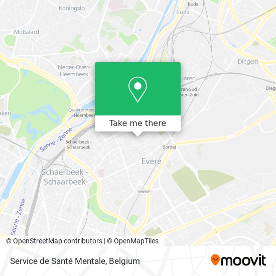 Service de Santé Mentale map