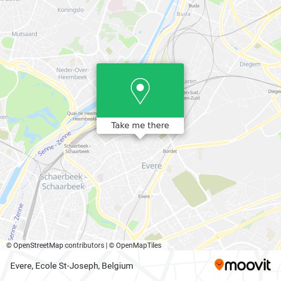 Evere, Ecole St-Joseph map