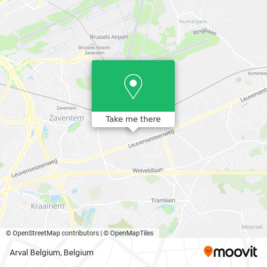 Arval Belgium map