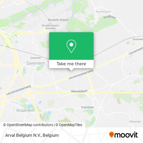 Arval Belgium N.V. map