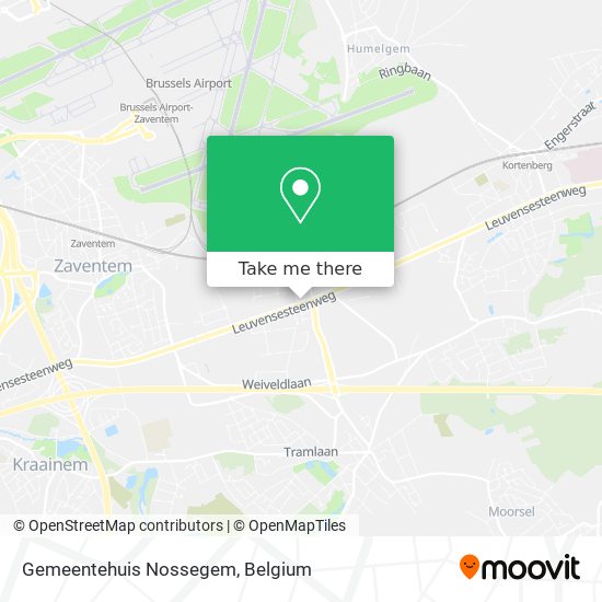 Gemeentehuis Nossegem map