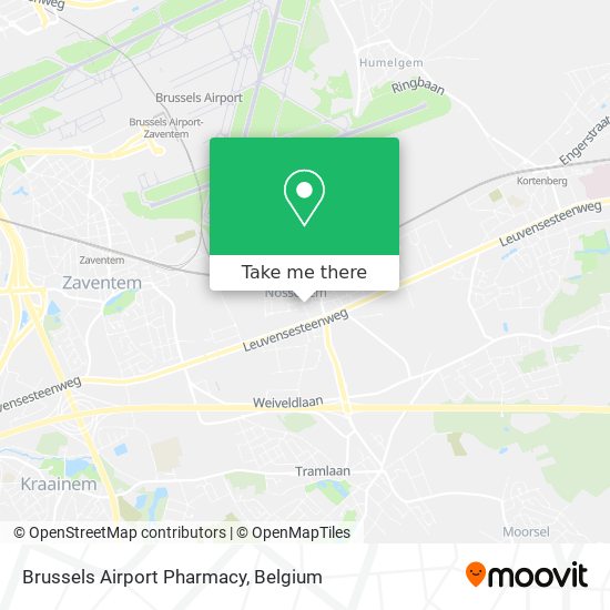 Brussels Airport Pharmacy map
