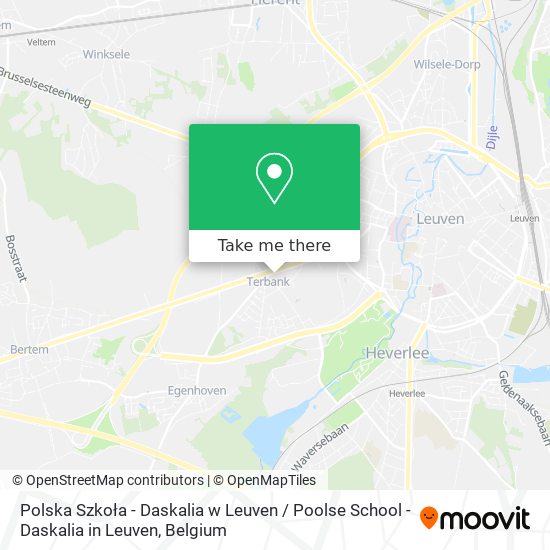 Polska Szkoła - Daskalia w Leuven / Poolse School - Daskalia in Leuven map