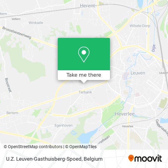 U.Z. Leuven-Gasthuisberg-Spoed map