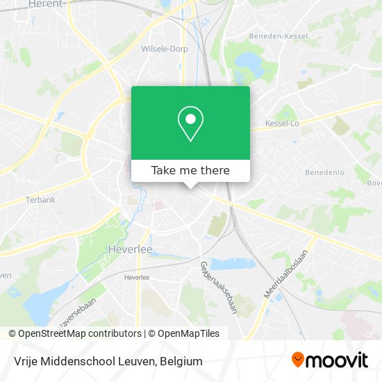 Vrije Middenschool Leuven map