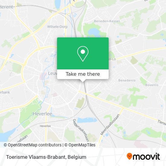 Toerisme Vlaams-Brabant map