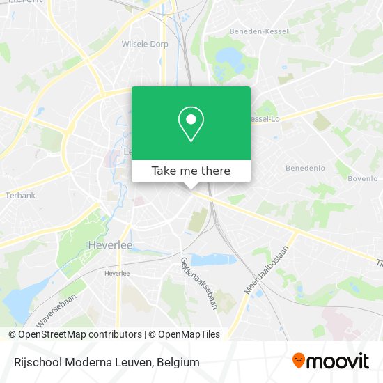 Rijschool Moderna Leuven plan