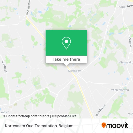 Kortessem Oud Tramstation plan