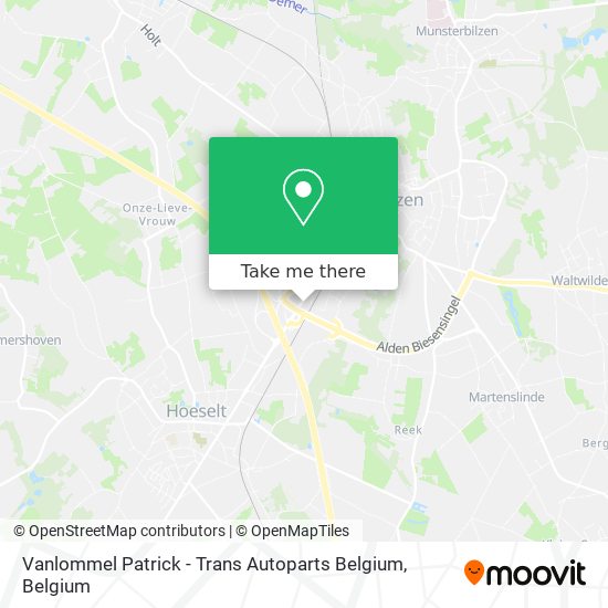 Vanlommel Patrick - Trans Autoparts Belgium map