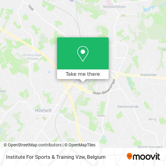 Institute For Sports & Training Vzw plan