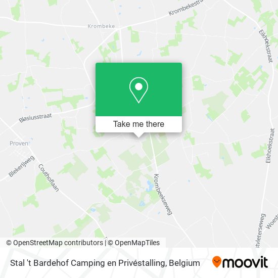 Stal 't Bardehof Camping en Privéstalling map