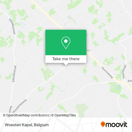 Woesten Kapel map