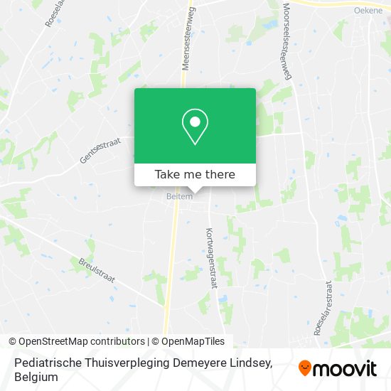 Pediatrische Thuisverpleging Demeyere Lindsey map