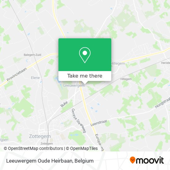 Leeuwergem Oude Heirbaan map