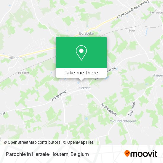 Parochie in Herzele-Houtem map