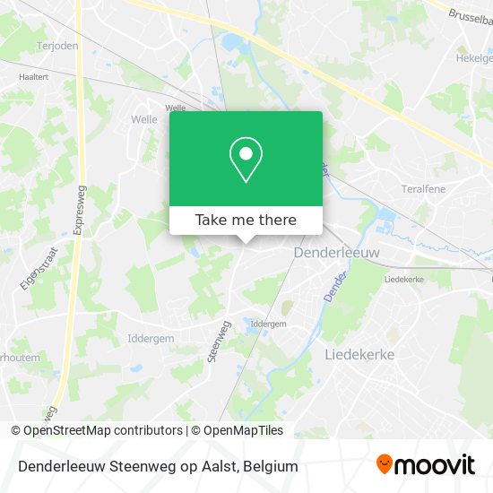 Denderleeuw Steenweg op Aalst map