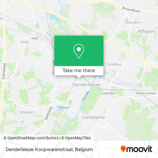 Denderleeuw Koopwarenstraat map