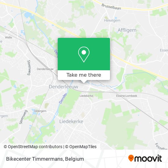 Bikecenter Timmermans map