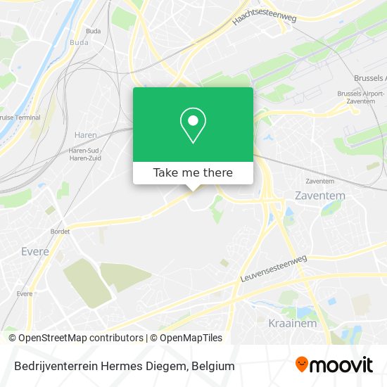 Bedrijventerrein Hermes Diegem map