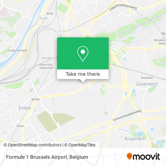 Formule 1 Brussels Airport map