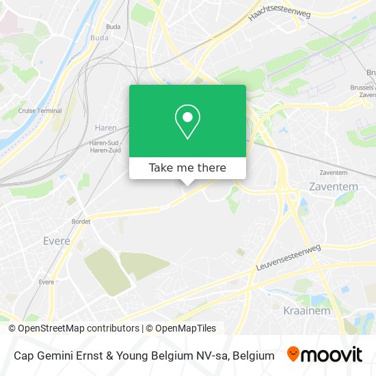 Cap Gemini Ernst & Young Belgium NV-sa map