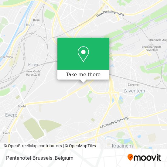 Pentahotel-Brussels map