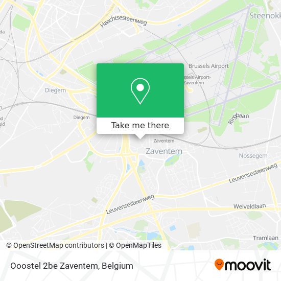 Ooostel 2be Zaventem map