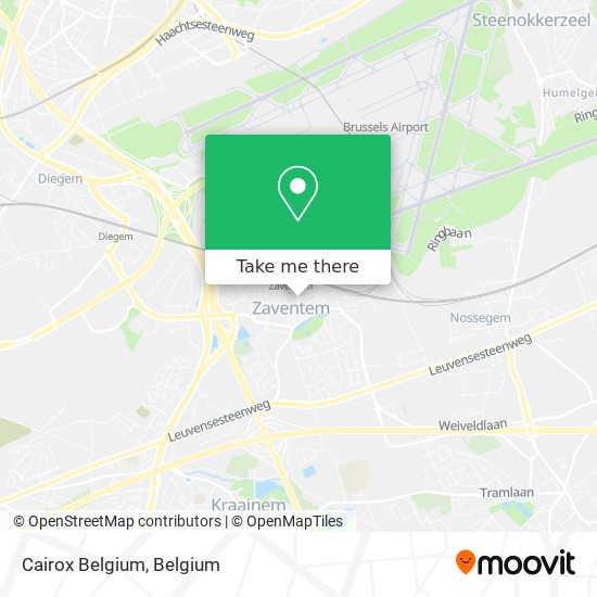 Cairox Belgium map