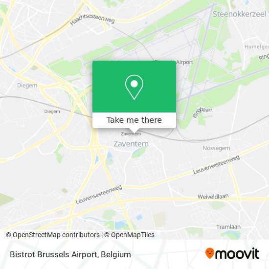 Bistrot Brussels Airport map