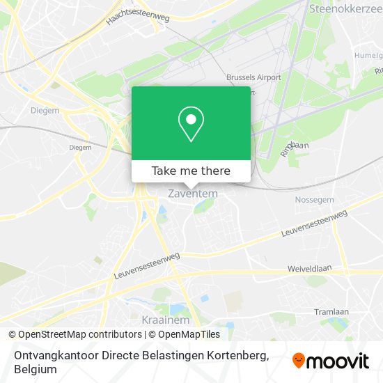 Ontvangkantoor Directe Belastingen Kortenberg plan