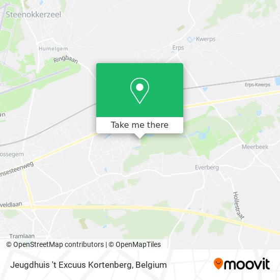 Jeugdhuis 't Excuus Kortenberg map