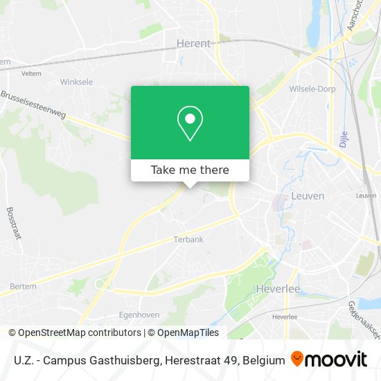 U.Z. - Campus Gasthuisberg, Herestraat 49 map