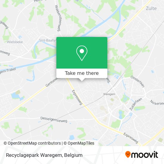 Recyclagepark Waregem map