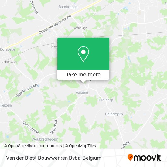 Van der Biest Bouwwerken Bvba map