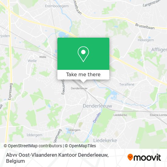 Abvv Oost-Vlaanderen Kantoor Denderleeuw map