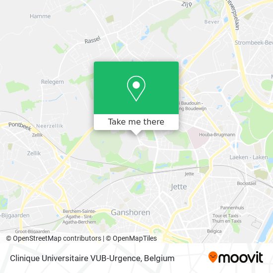 Clinique Universitaire VUB-Urgence map